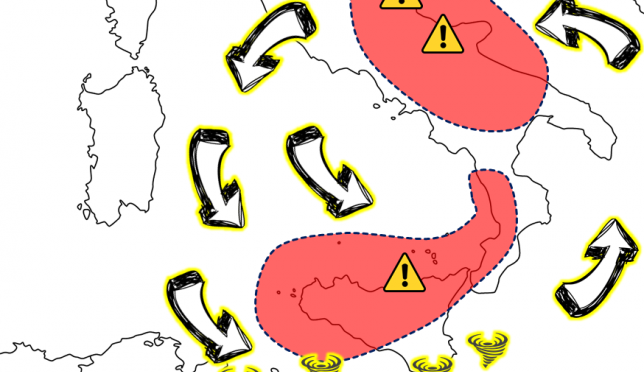 Allerta Meteo, ciclone al Centro/Sud: attenzione alle prossime 36 ore, ecco le zone a rischio estremo [FOCUS]
