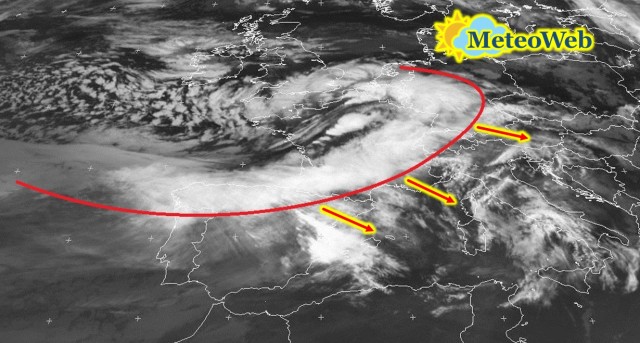 Allerta Meteo, ecco la nuova tempesta atlantica in arrivo sull’Italia: forte maltempo tra stasera e domani